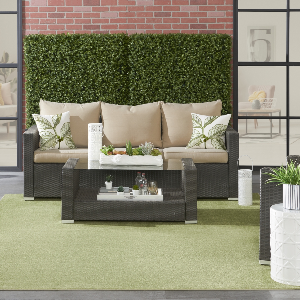 Easthagen Green 8' x 10' Indoor/Outdoor Rug - Thumbnail - Image 2