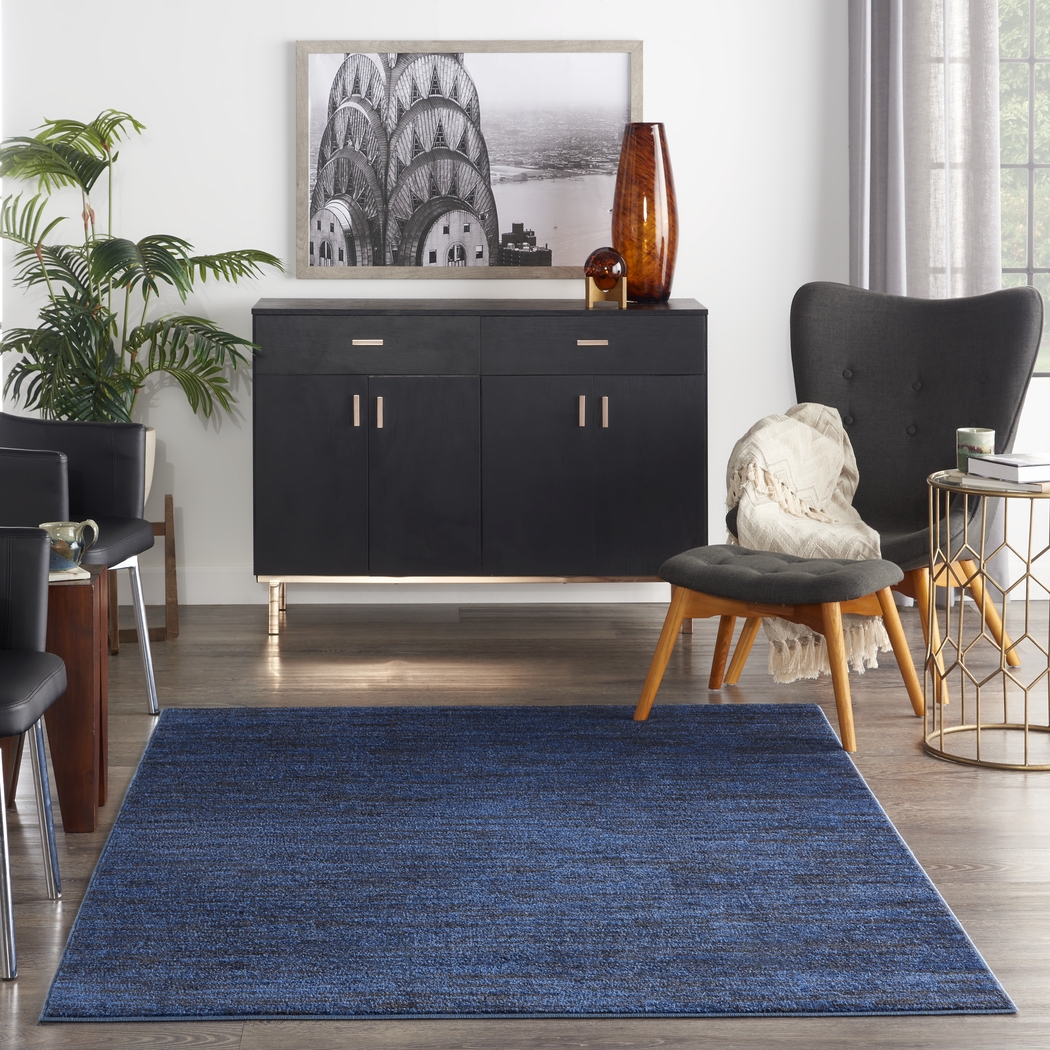 Easthagen Midnight Blue 5' x 7' Indoor/Outdoor Rug - Thumbnail - Image 3