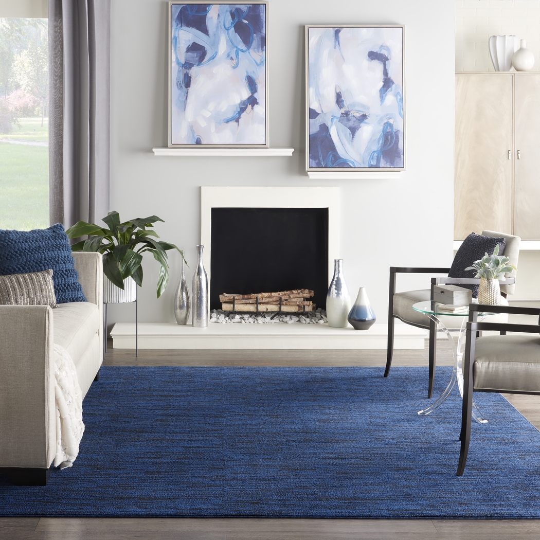 Easthagen Midnight Blue 8' x 10' Indoor/Outdoor Rug - Thumbnail - Image 3