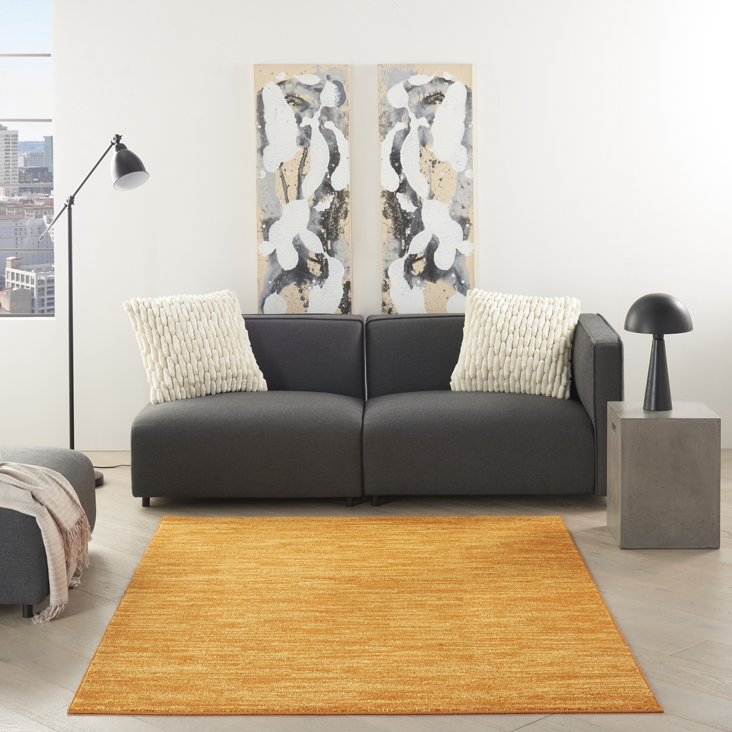 Easthagen Orange 5' x 7' Indoor/Outdoor Rug - Thumbnail - Image 3