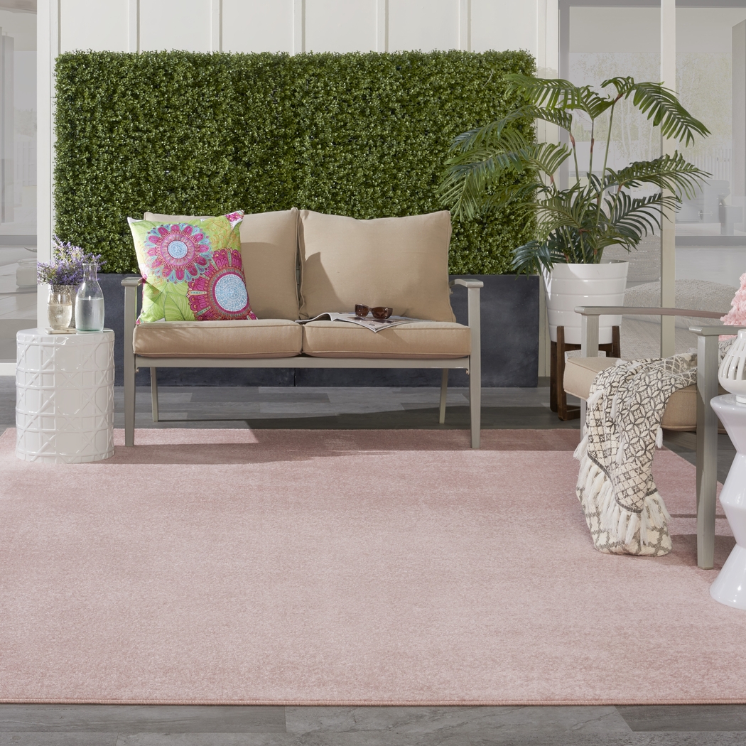 Easthagen Pink 8' x 10' Indoor/Outdoor Rug - Thumbnail - Image 2