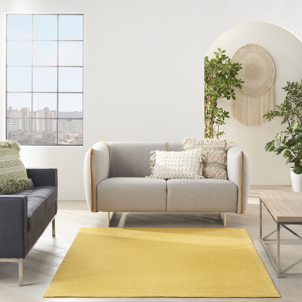 Easthagen Yellow 5' x 7' Indoor/Outdoor Rug - Thumbnail - Image 3