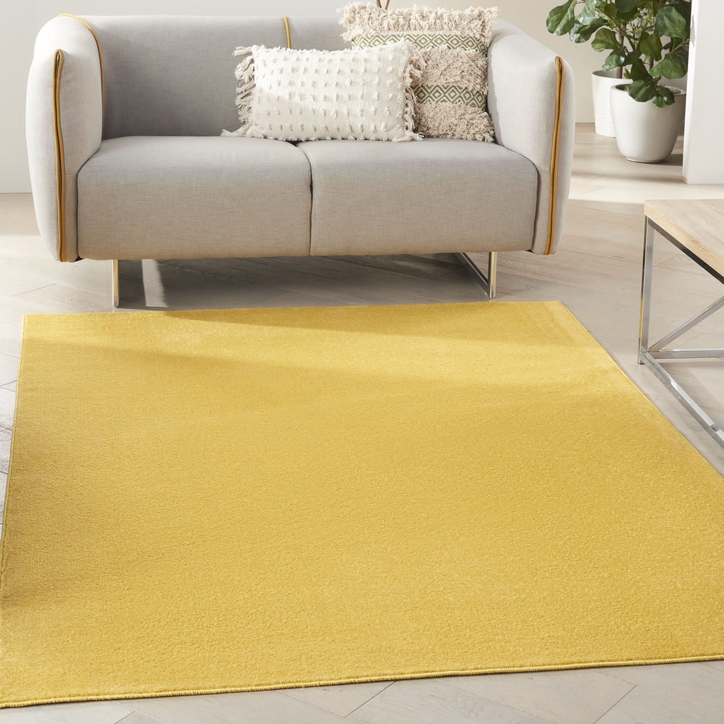 Easthagen Yellow 5' x 7' Indoor/Outdoor Rug - Thumbnail - Image 4