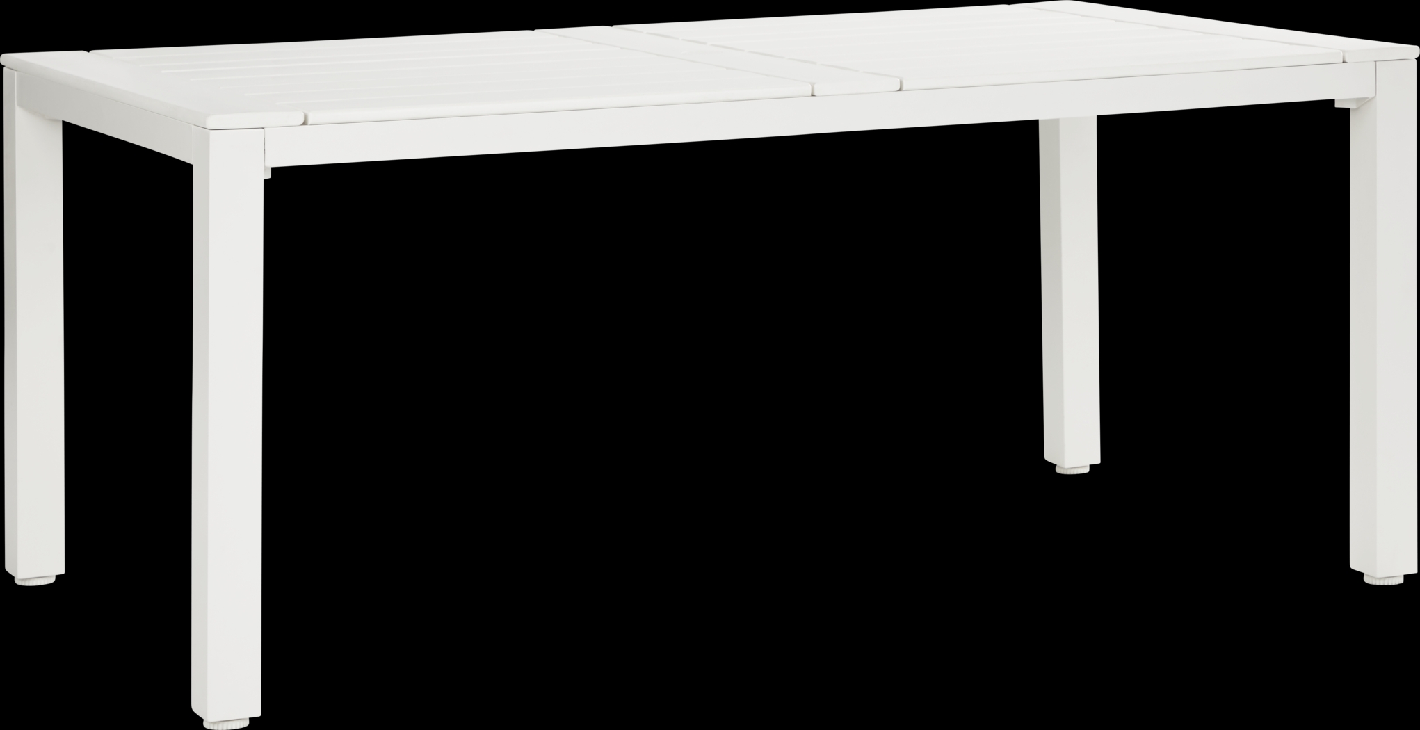 Eastlake White 5 Pc 71 in. Rectangle Outdoor Dining Set with Breeze Cushions - Thumbnail - Image 2