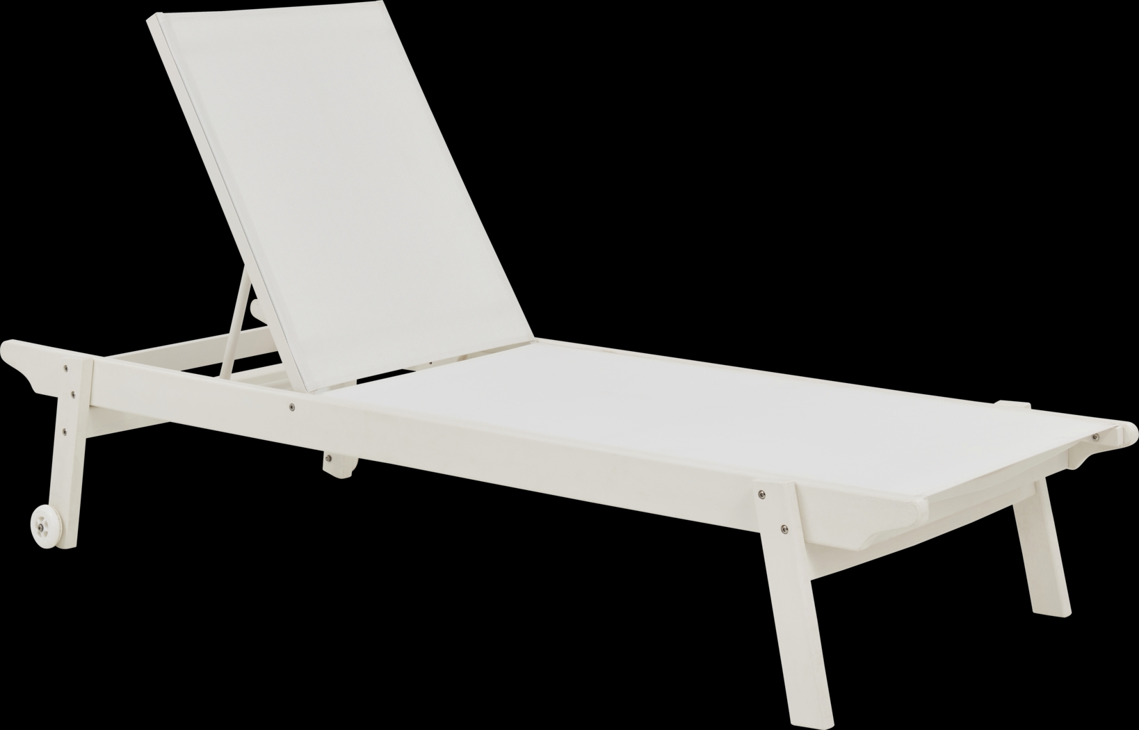 Eastlake White Outdoor Chaise - Thumbnail - Image 1