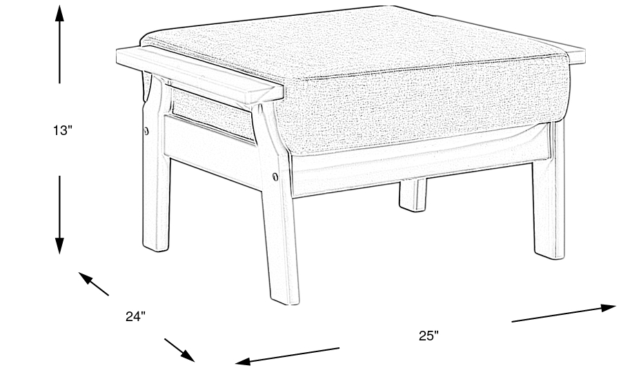 Dimension Image. Please refer to the Dimension Tab on this page for dimension details.