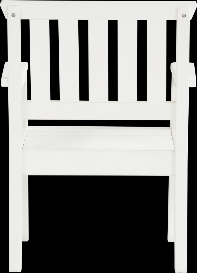 Eastlake White 7 Pc 71 in. Rectangle Outdoor Dining Set - Thumbnail - Image 6