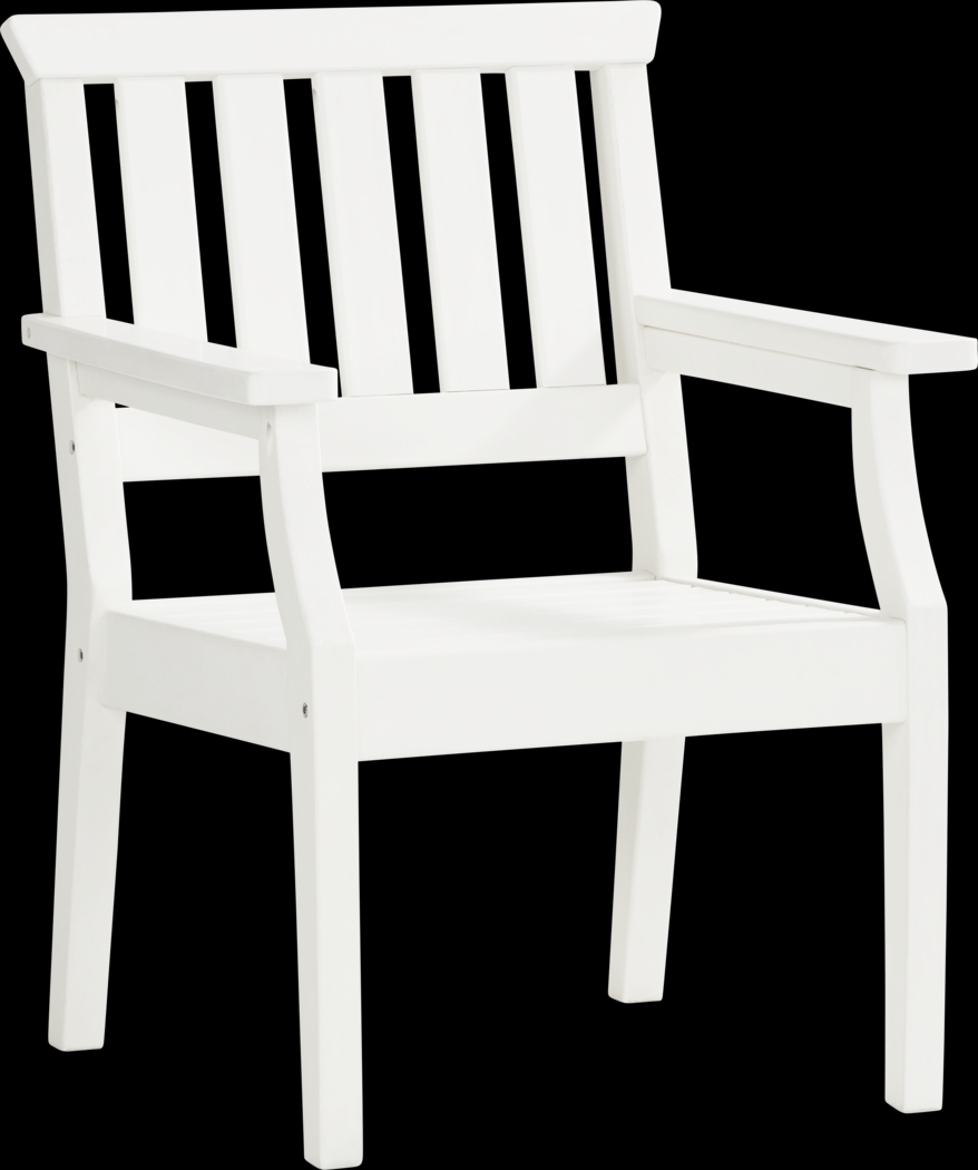 Eastlake White 7 Pc 71 in. Rectangle Outdoor Dining Set - Thumbnail - Image 4