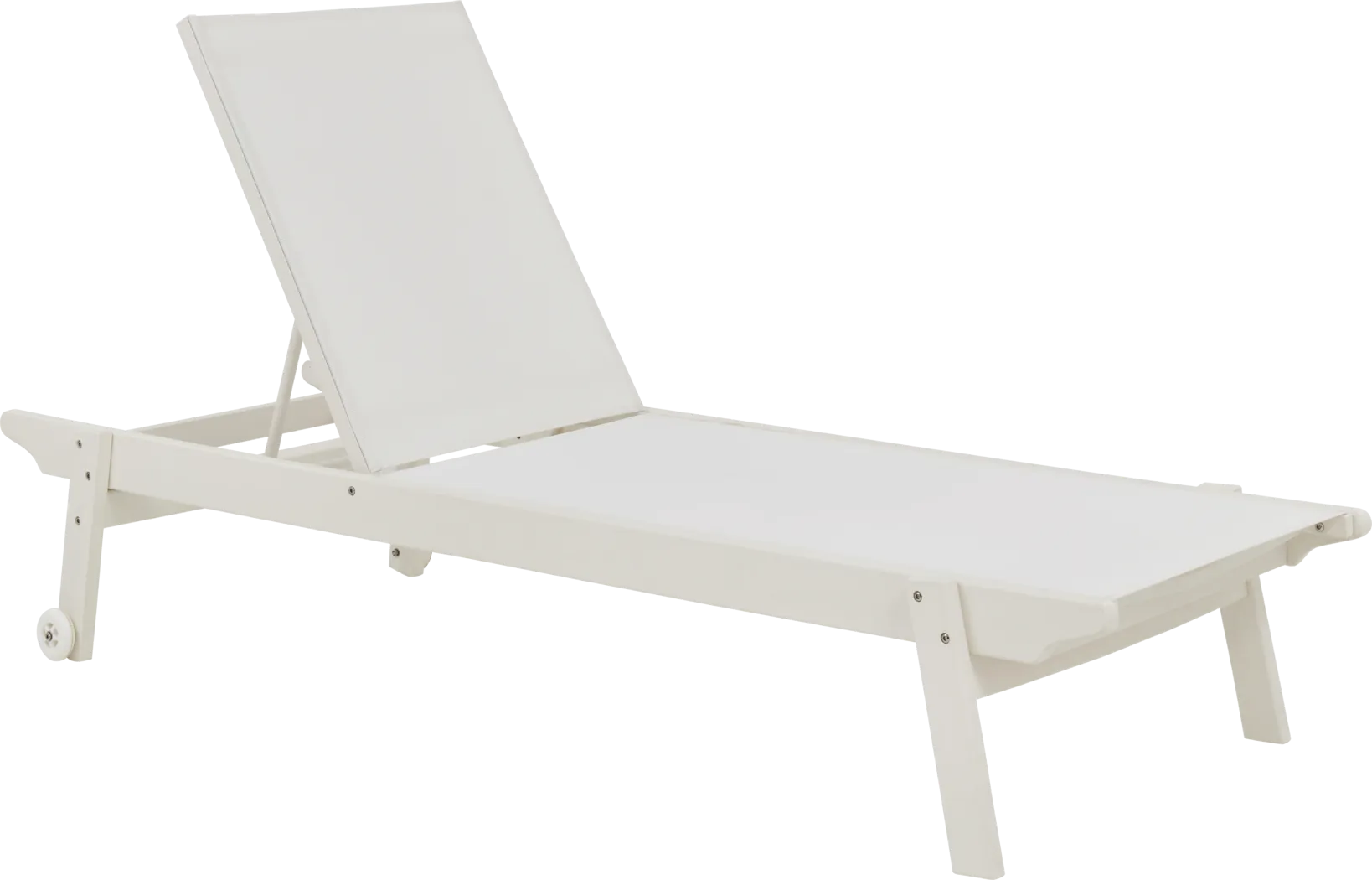 Eastlake White Outdoor Chaise - Thumbnail - Image 1