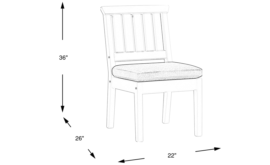 Dimension Image. Please refer to the Dimension Tab on this page for dimension details.