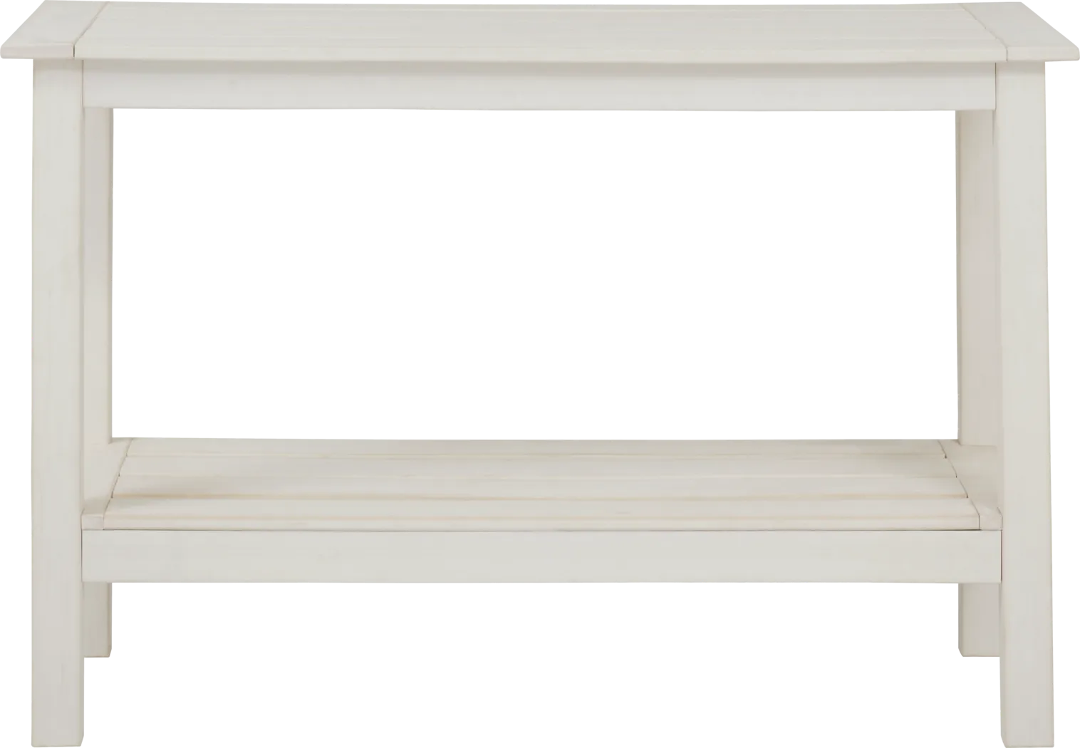 Eastlake White Outdoor Sofa Table - Thumbnail - Image 2