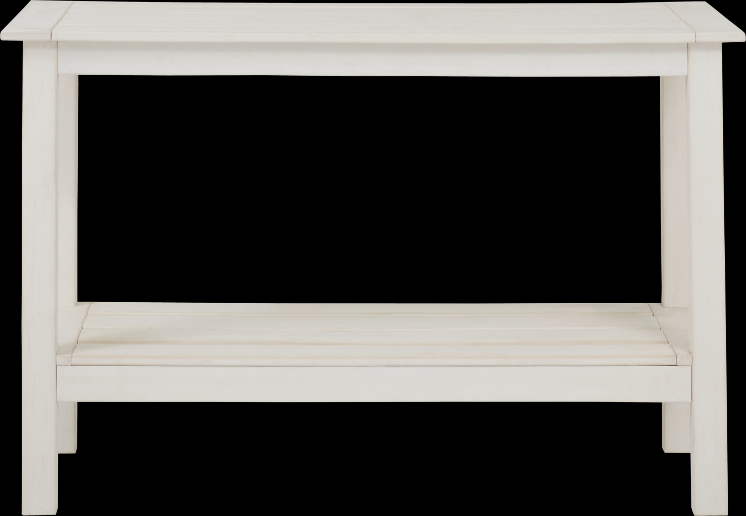 Eastlake White Outdoor Sofa Table - Thumbnail - Image 2