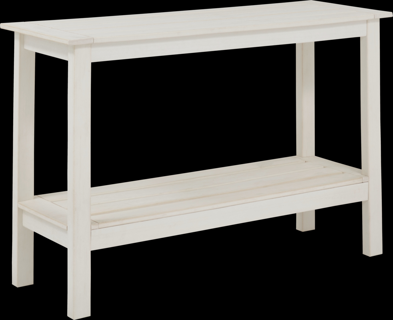 Eastlake White Outdoor Sofa Table - Thumbnail - Image 1
