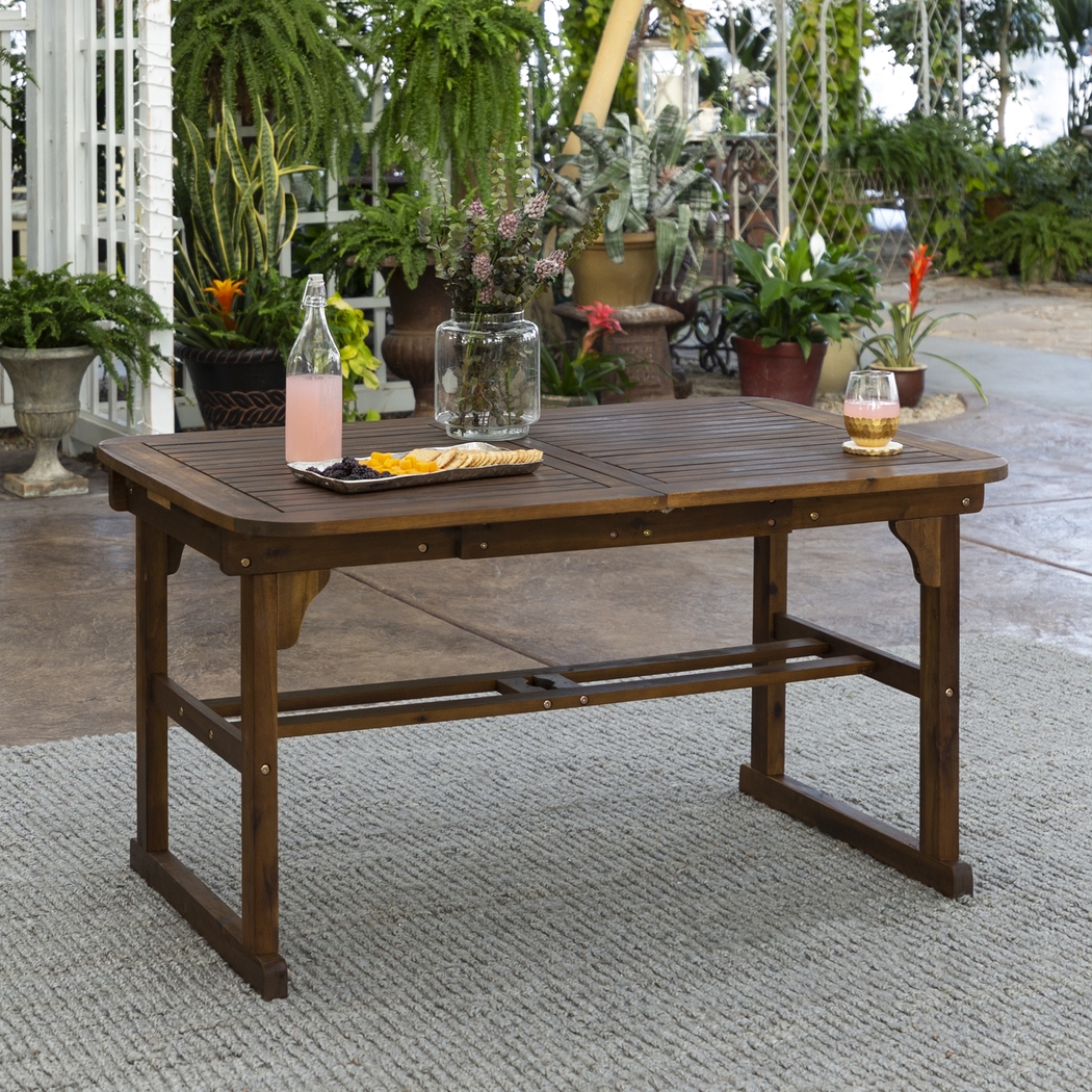 Eastline Dark Brown Outdoor Dining Table - Thumbnail - Image 3
