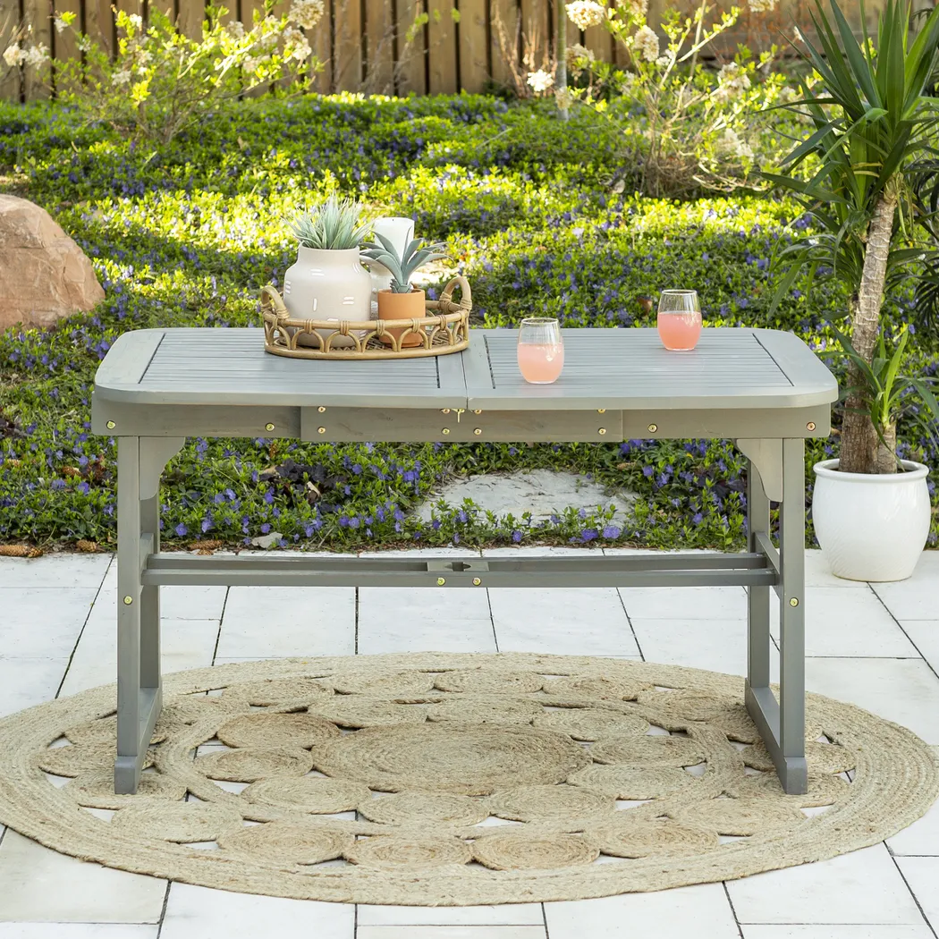 Eastline Gray Outdoor Dining Table - Thumbnail - Image 4