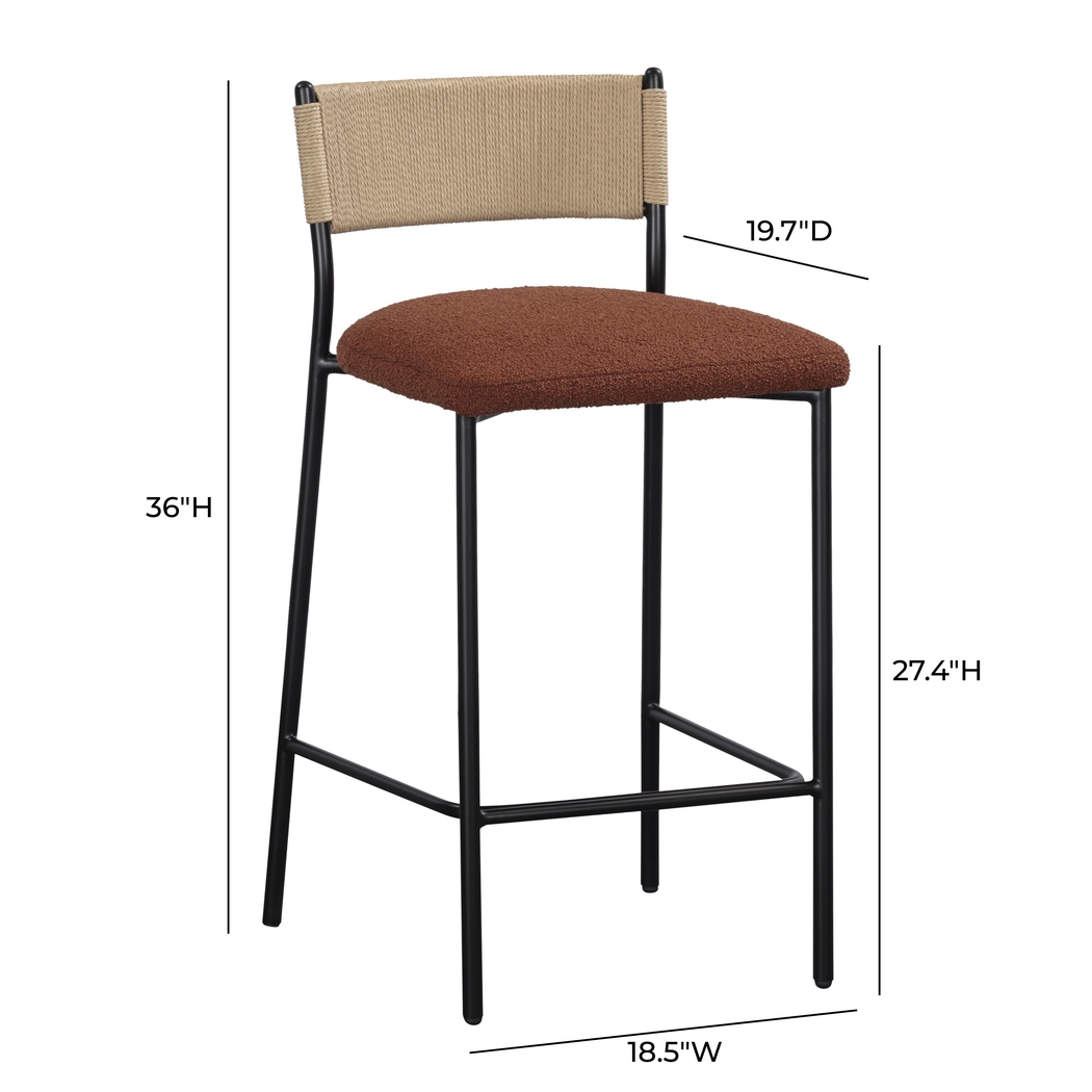 Eastlis Rust Counter Height Stool - Thumbnail - Image 6