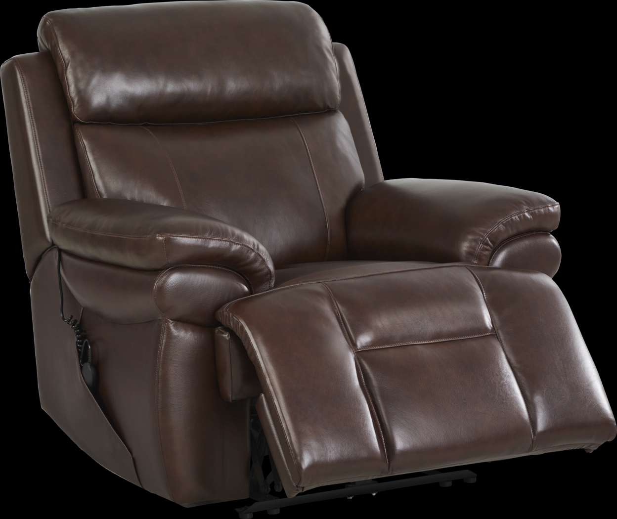 Eastmann Chocolate Leather 8 Pc Triple Power Reclining Living Room with Air Massage - Thumbnail - Image 17