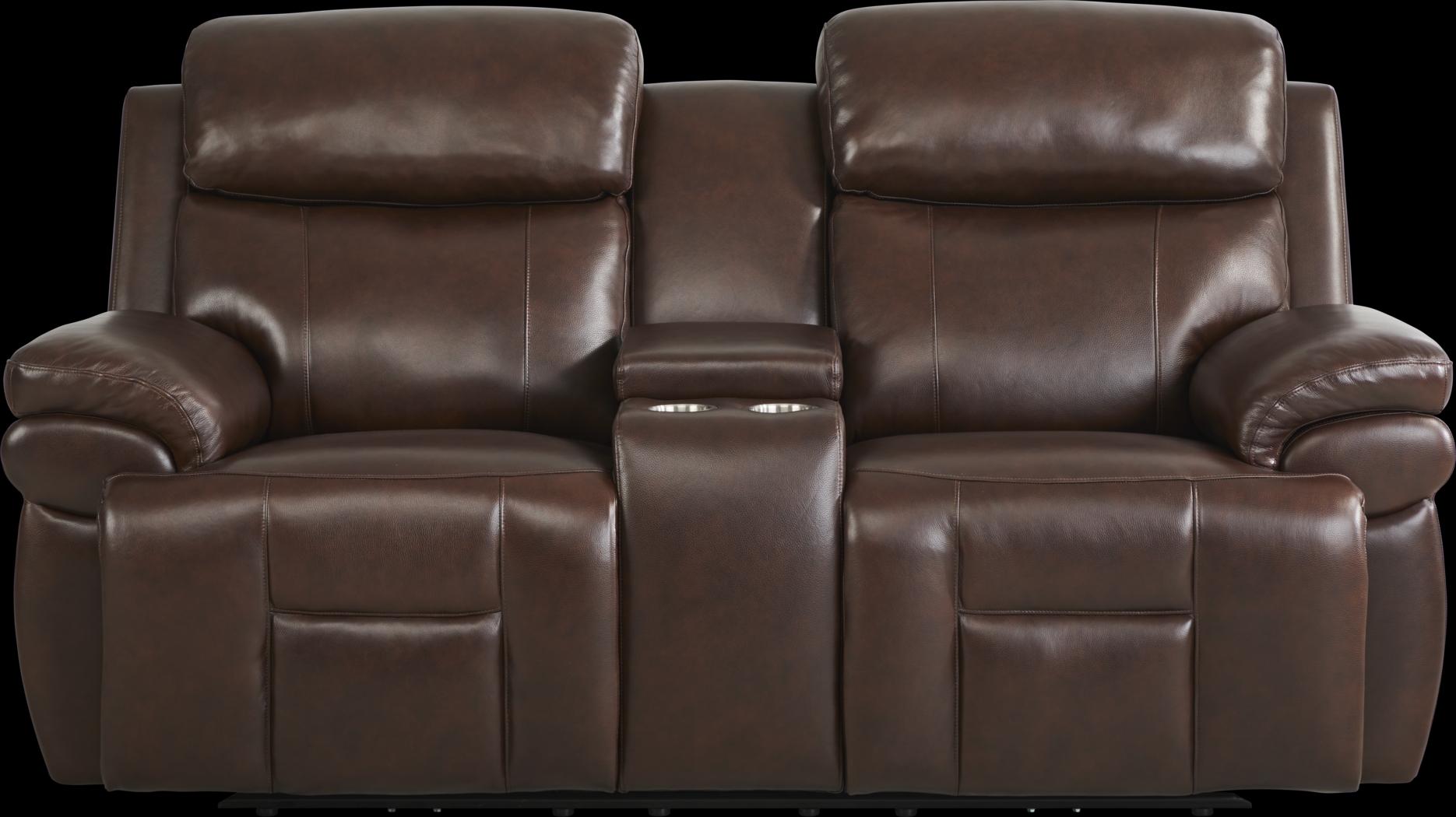 Eastmann Chocolate Leather 7 Pc Triple Power Reclining Living Room with Air Massage - Thumbnail - Image 11