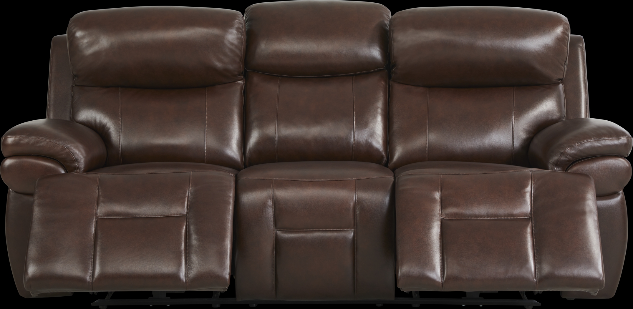 Eastmann Chocolate Leather 7 Pc Triple Power Reclining Living Room with Air Massage - Thumbnail - Image 3
