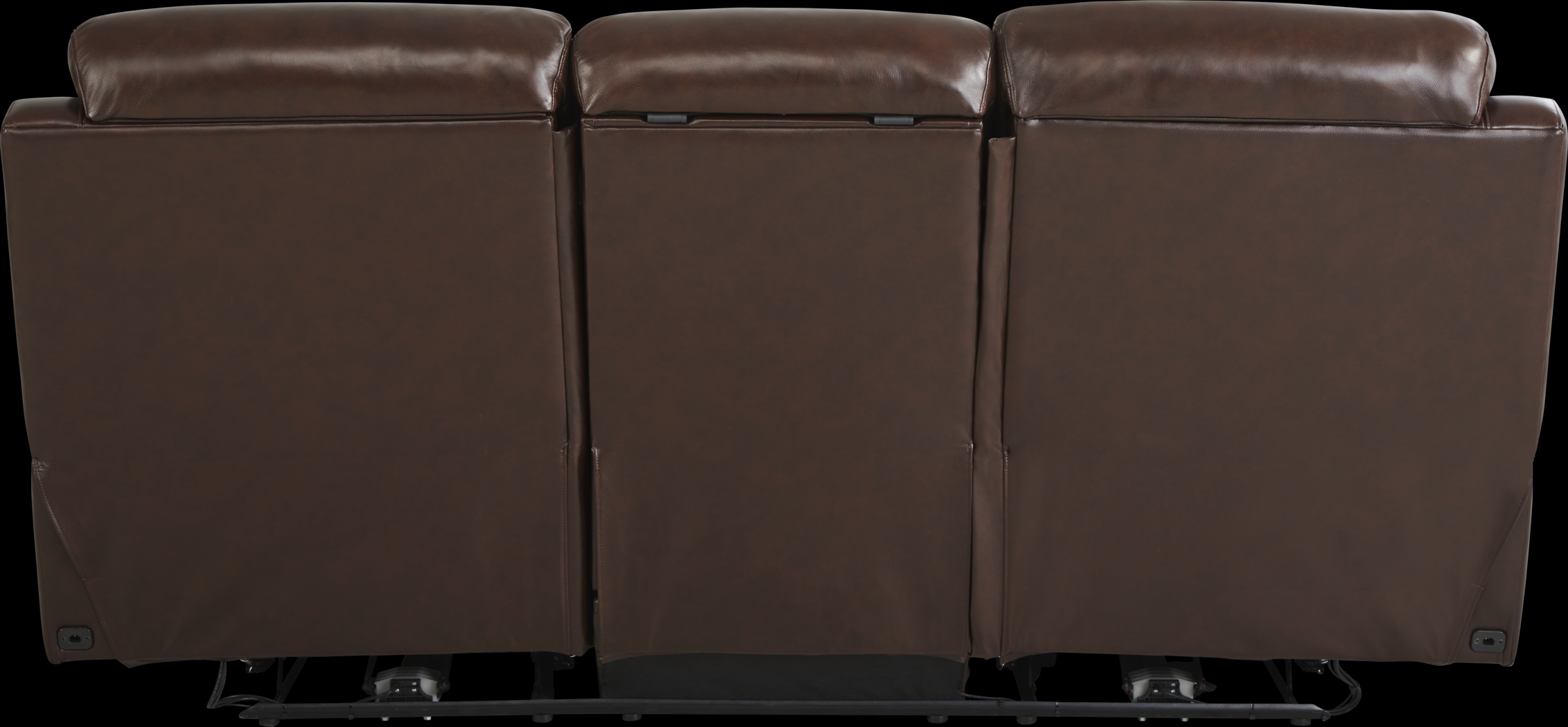 Eastmann Chocolate Leather 7 Pc Triple Power Reclining Living Room with Air Massage - Thumbnail - Image 4