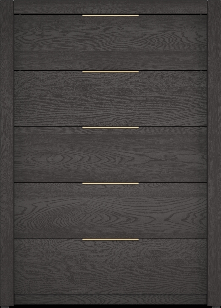 Easton Park Black 5 Pc Bedroom with Sydney White Queen Upholstered Bed - Thumbnail - Image 4