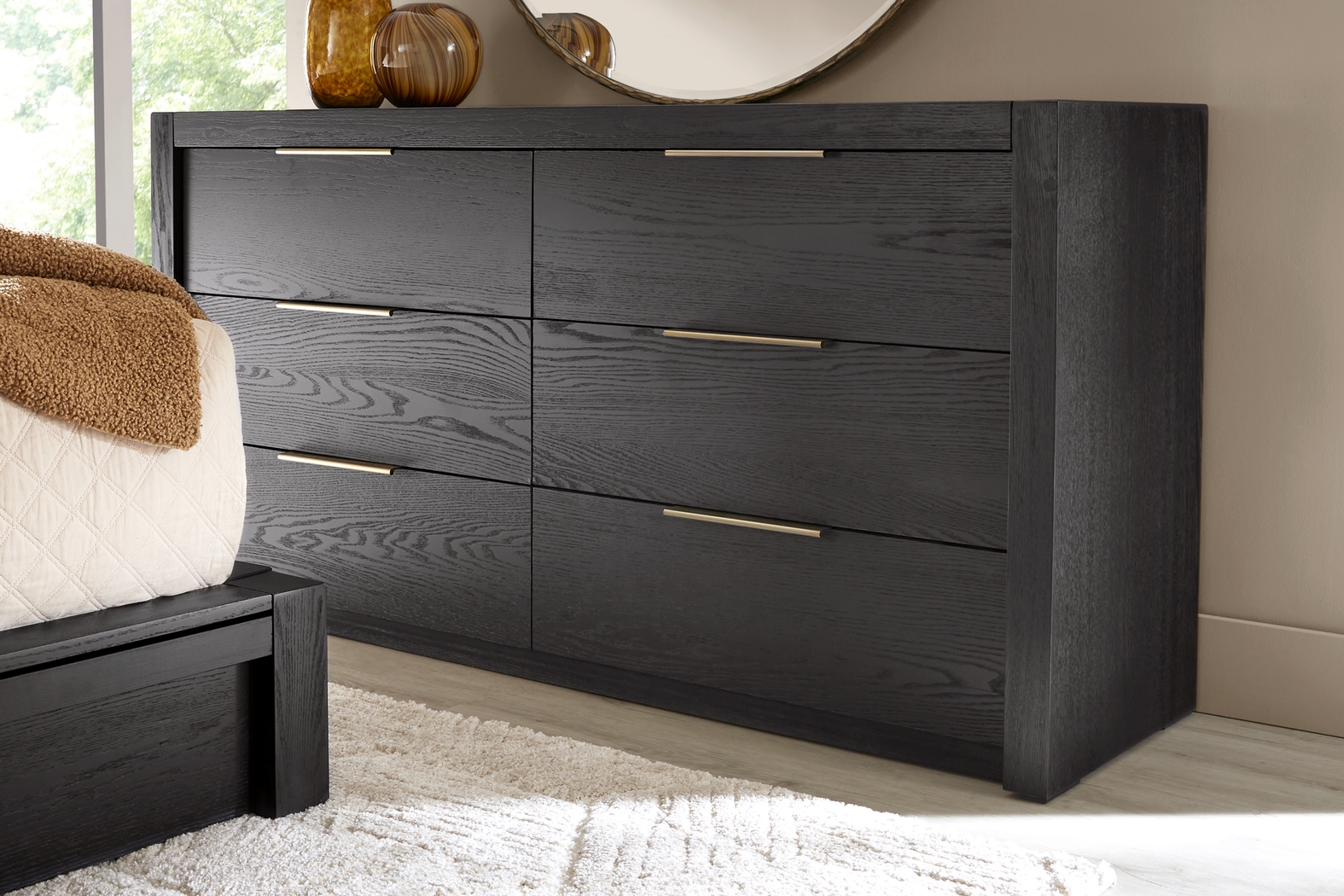 Easton Park Black 7 Pc Queen Storage Bedroom - Thumbnail - Image 8