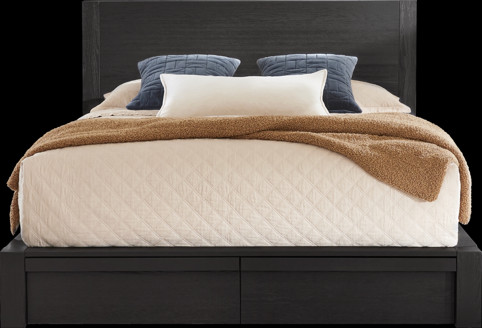 Easton Park Black 3 Pc Queen Storage Bed - Thumbnail - Image 1