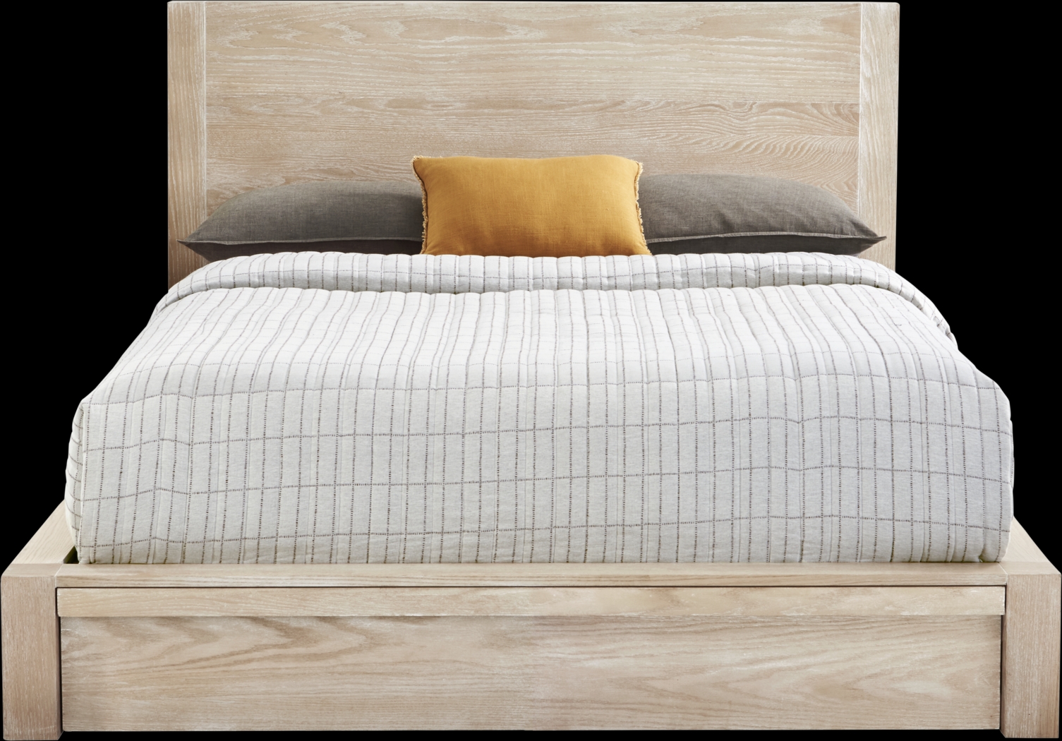 Easton Park Natural 3 Pc King Panel Bed - Thumbnail - Image 1