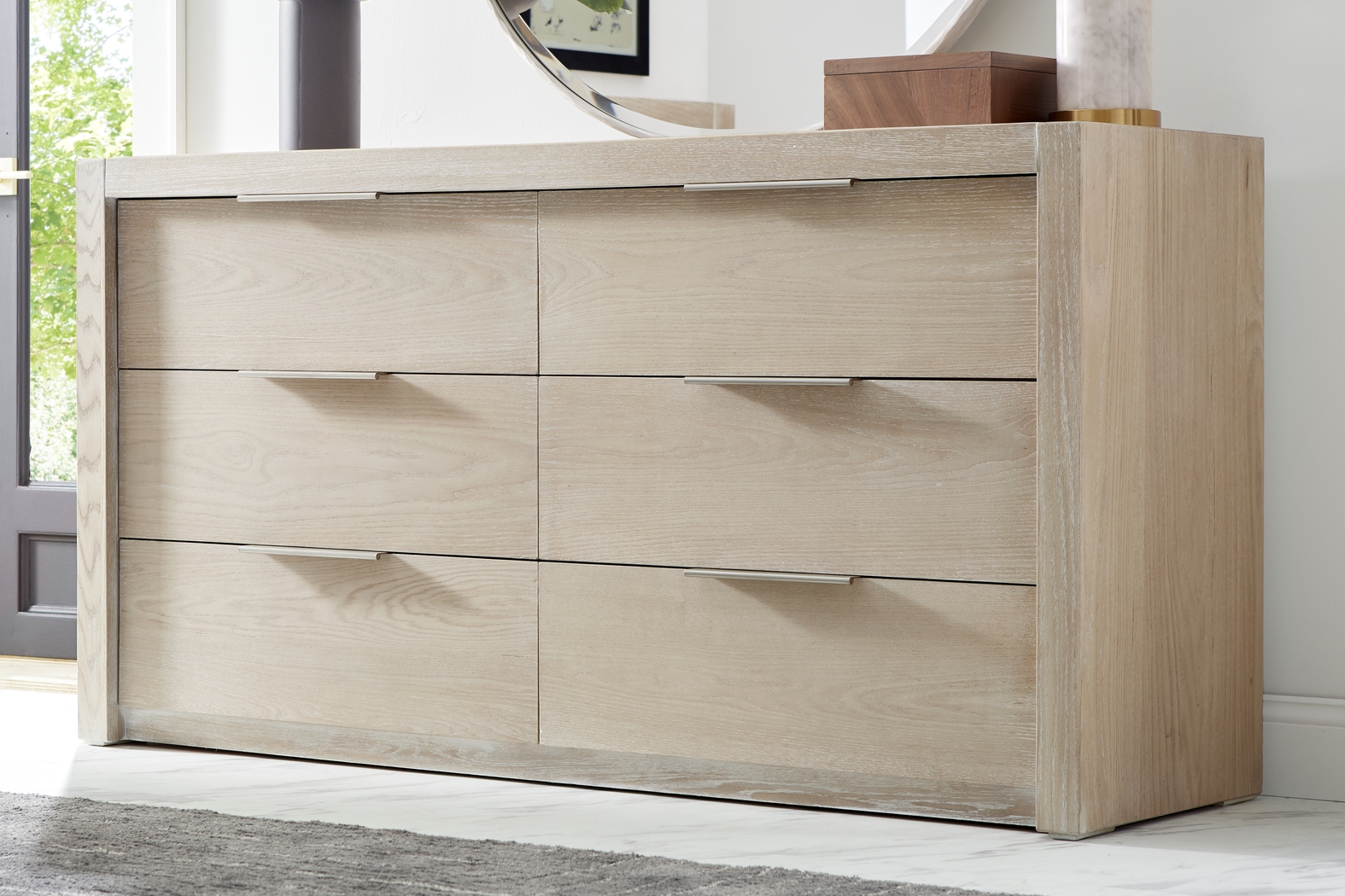 Easton Park Natural 7 Pc King Panel Bedroom - Thumbnail - Image 4