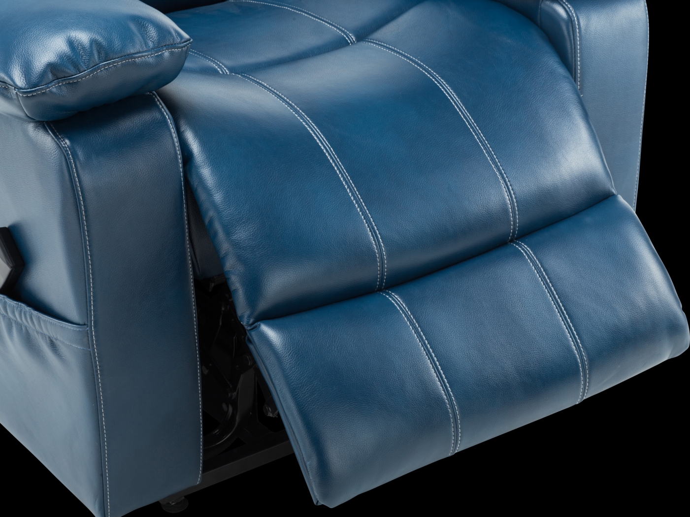 Eastover Blue Power Recliner - Thumbnail - Image 4