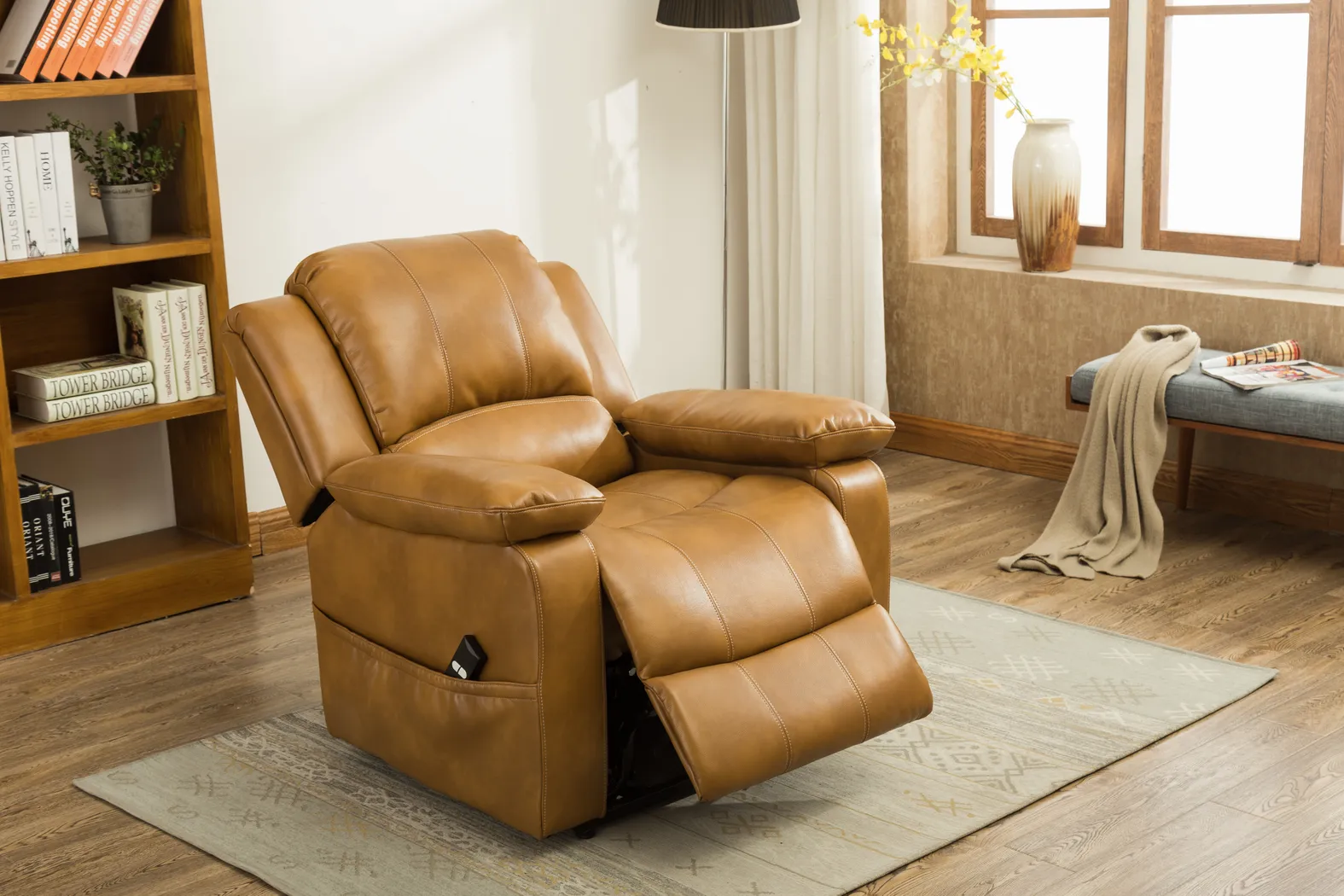 Eastover Camel Power Recliner - Thumbnail - Image 11
