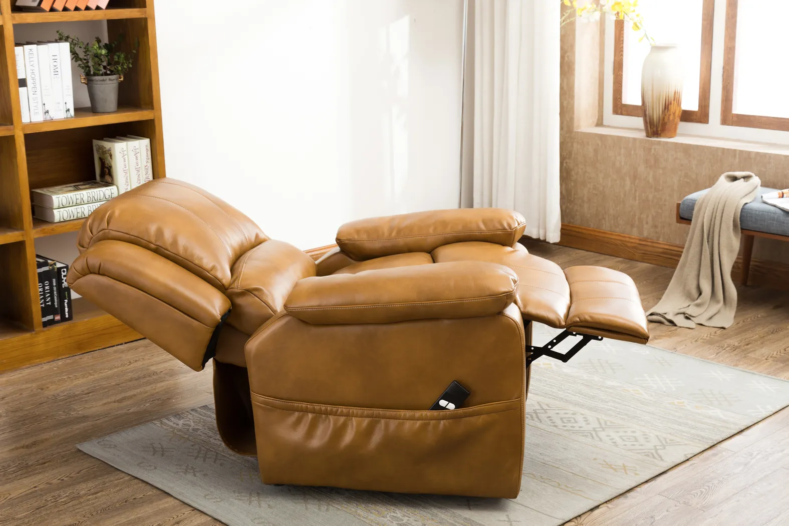 Eastover Camel Power Recliner - Thumbnail - Image 12