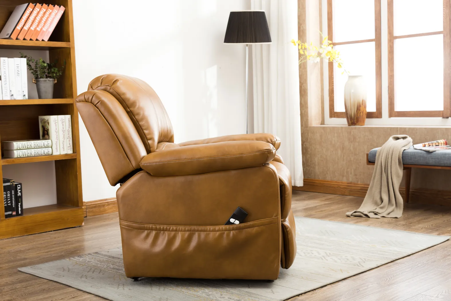 Eastover Camel Power Recliner - Thumbnail - Image 8