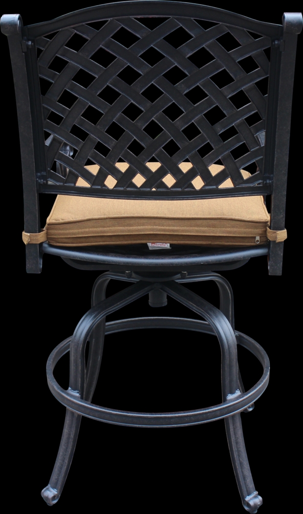 Eastport Manor Bronze 5 Pc Outdoor Round Bar Height Dining Set - Thumbnail - Image 6