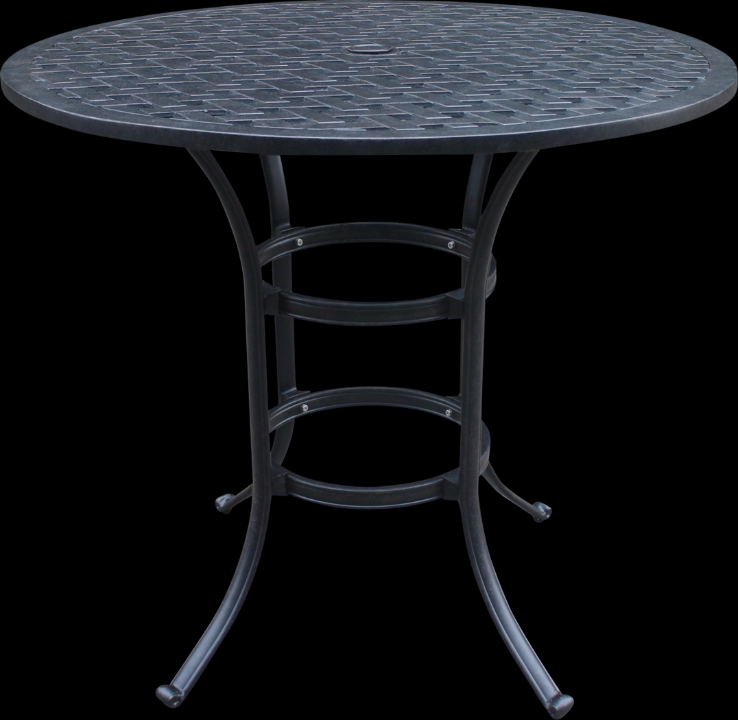 Eastport Manor Bronze 5 Pc Outdoor Round Bar Height Dining Set - Thumbnail - Image 7