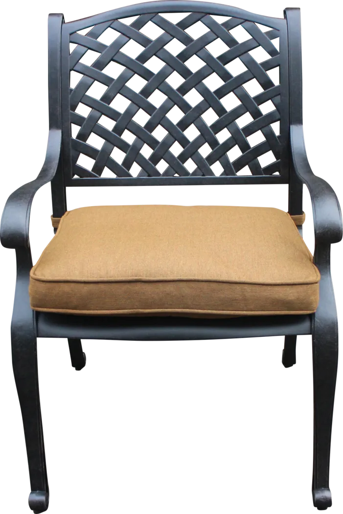 Eastport Manor Bronze 5 Pc Outdoor Square Dining Set - Thumbnail - Image 2