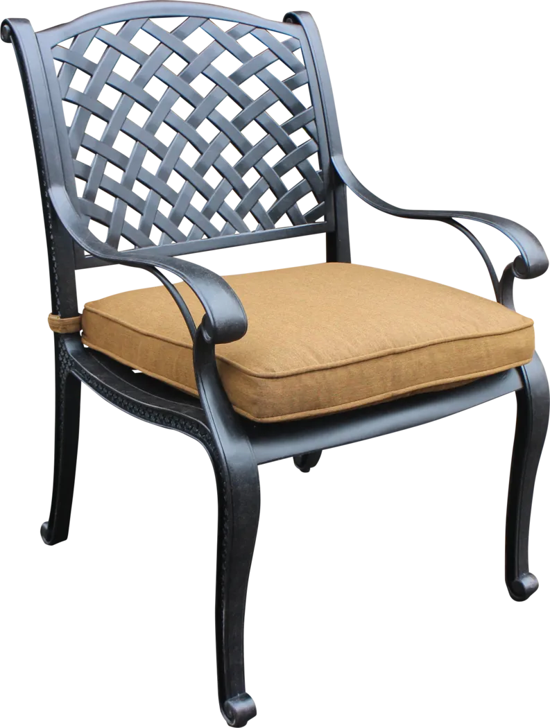 Eastport Manor Bronze 5 Pc Outdoor Square Dining Set - Thumbnail - Image 3