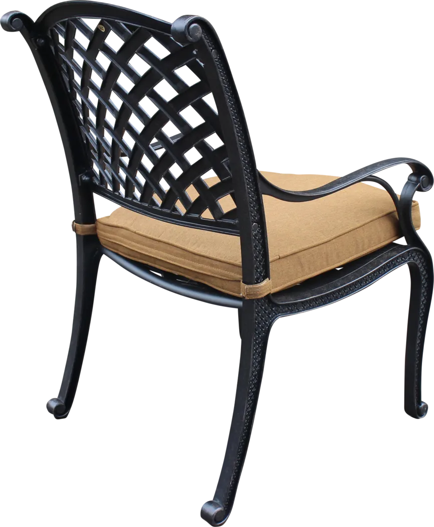 Eastport Manor Bronze 5 Pc Outdoor Square Dining Set - Thumbnail - Image 5