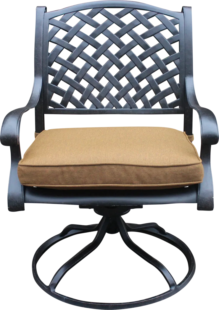 Eastport Manor Bronze 5 Pc Outdoor Square Dining Set - Thumbnail - Image 2