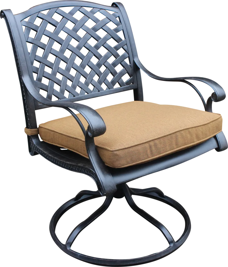 Eastport Manor Bronze 5 Pc Outdoor Square Dining Set - Thumbnail - Image 3