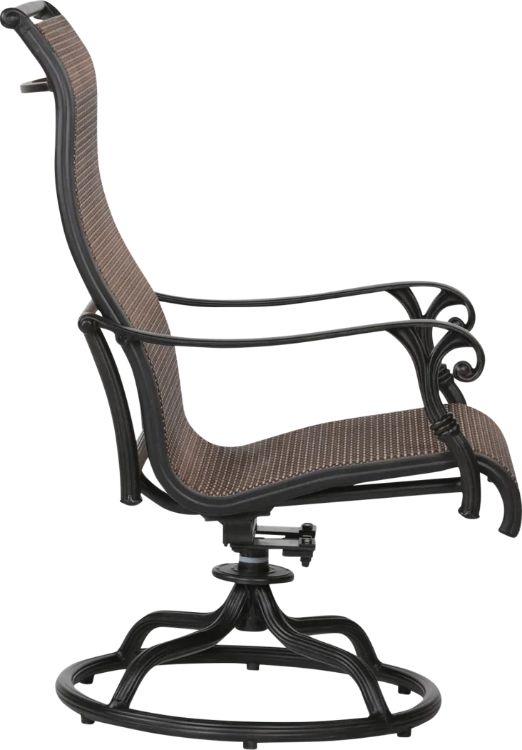 Eastport Manor Bronze 5 Pc Outdoor Square Dining Set - Thumbnail - Image 5