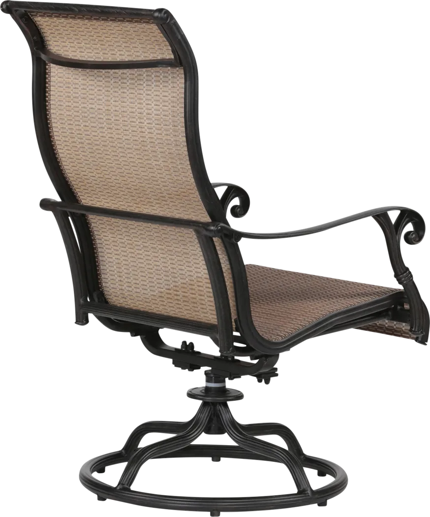 Eastport Manor Bronze 5 Pc Outdoor Square Dining Set - Thumbnail - Image 6