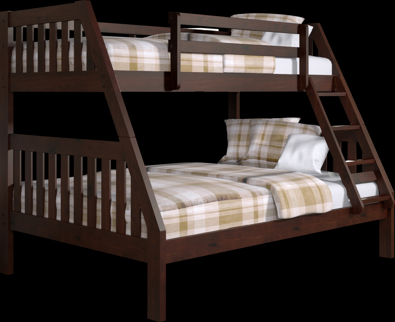 Eastton Brown Twin/Full Bunk Bed - Thumbnail - Image 1