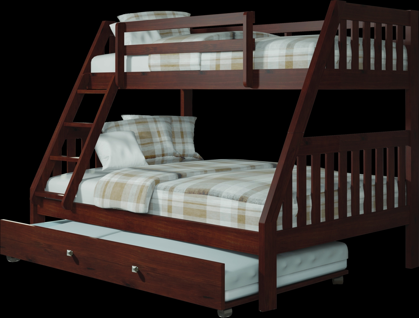 Eastton Brown Twin/Full Step Bunk Bed - Thumbnail - Image 1