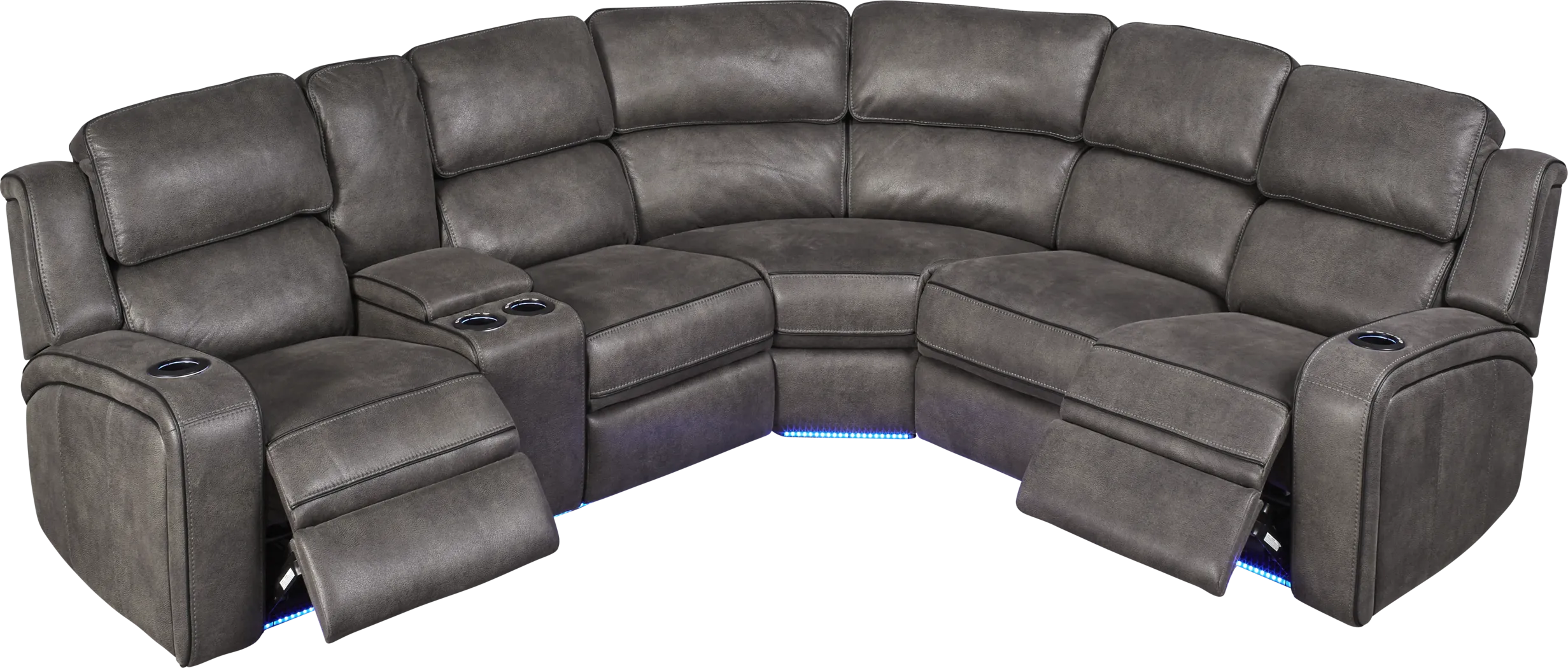 Eastview Charcoal 3 Pc Dual Power Reclining Sectional - Thumbnail - Image 3