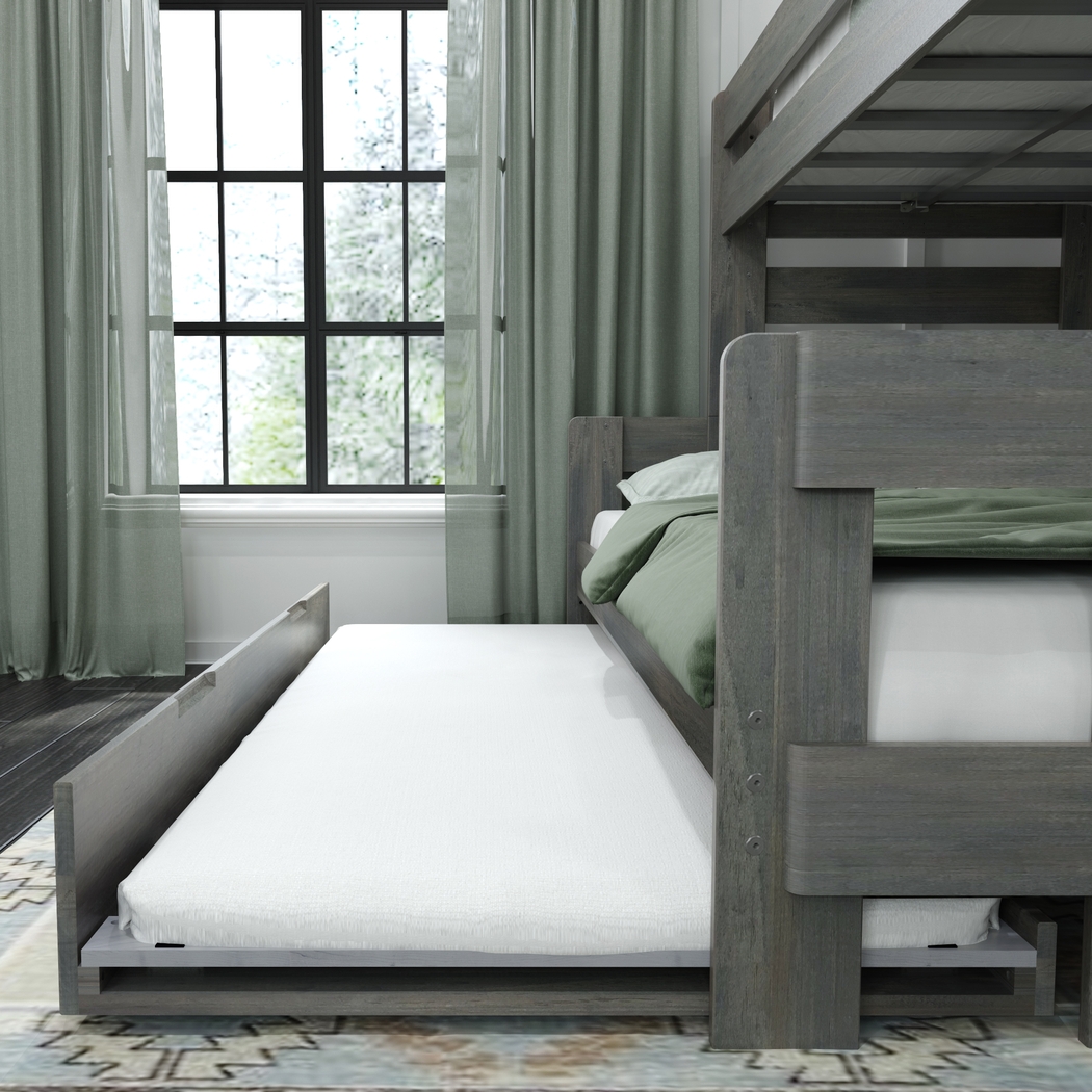 Kids Eastwick Gray Twin/Full Bunk Bed with Trundle - Thumbnail - Image 5