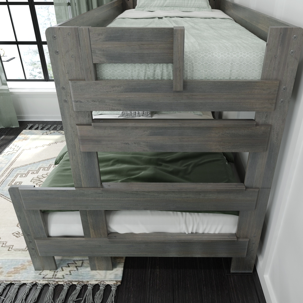 Kids Eastwick Gray Twin/Full Bunk Bed - Thumbnail - Image 4