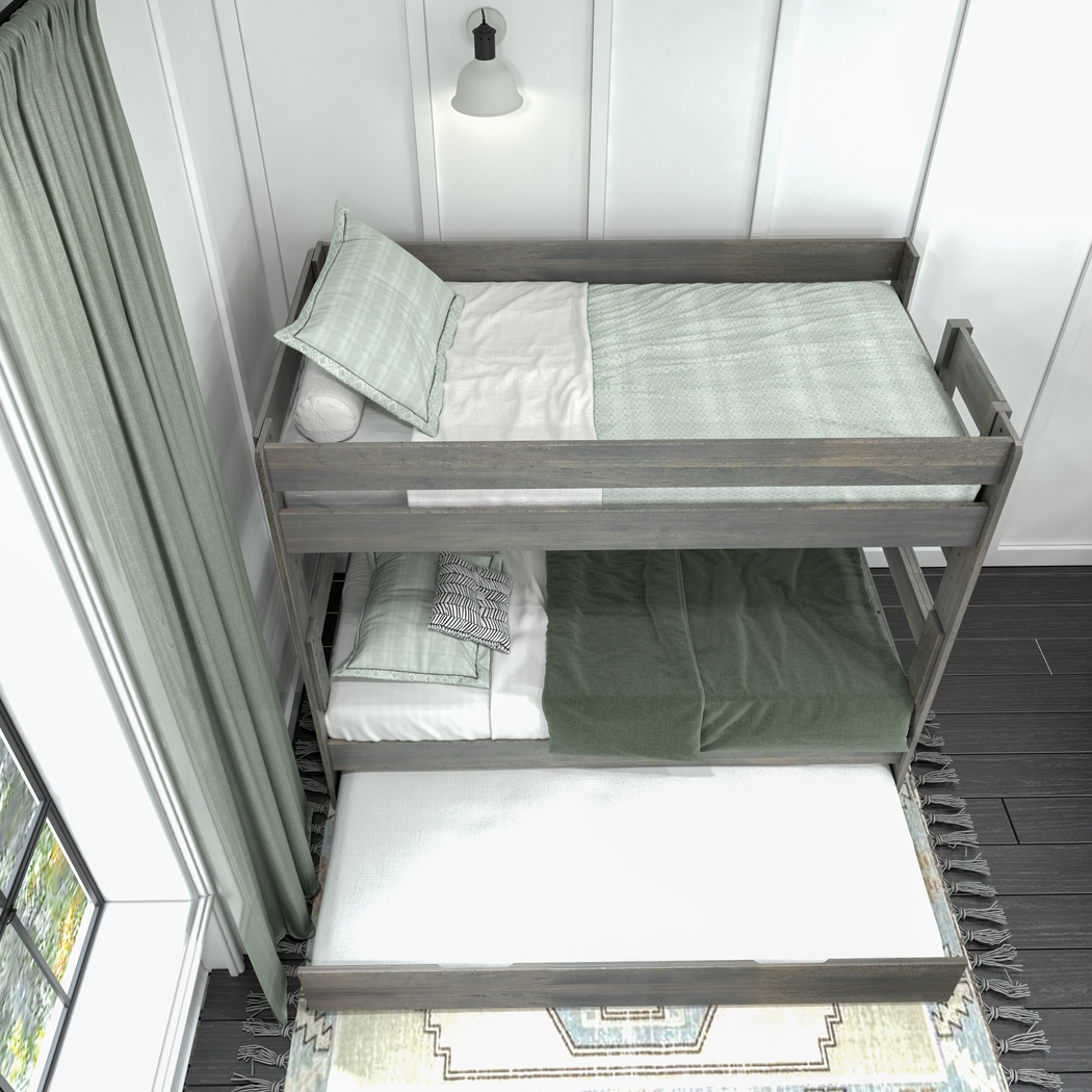 Kids Eastwick Gray Twin/Twin Bunk Bed with Trundle - Thumbnail - Image 7