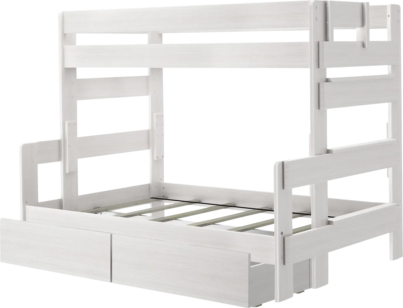 Kids Eastwick White Twin/Full Bunk Bed with Storage Drawers - Thumbnail - Image 3