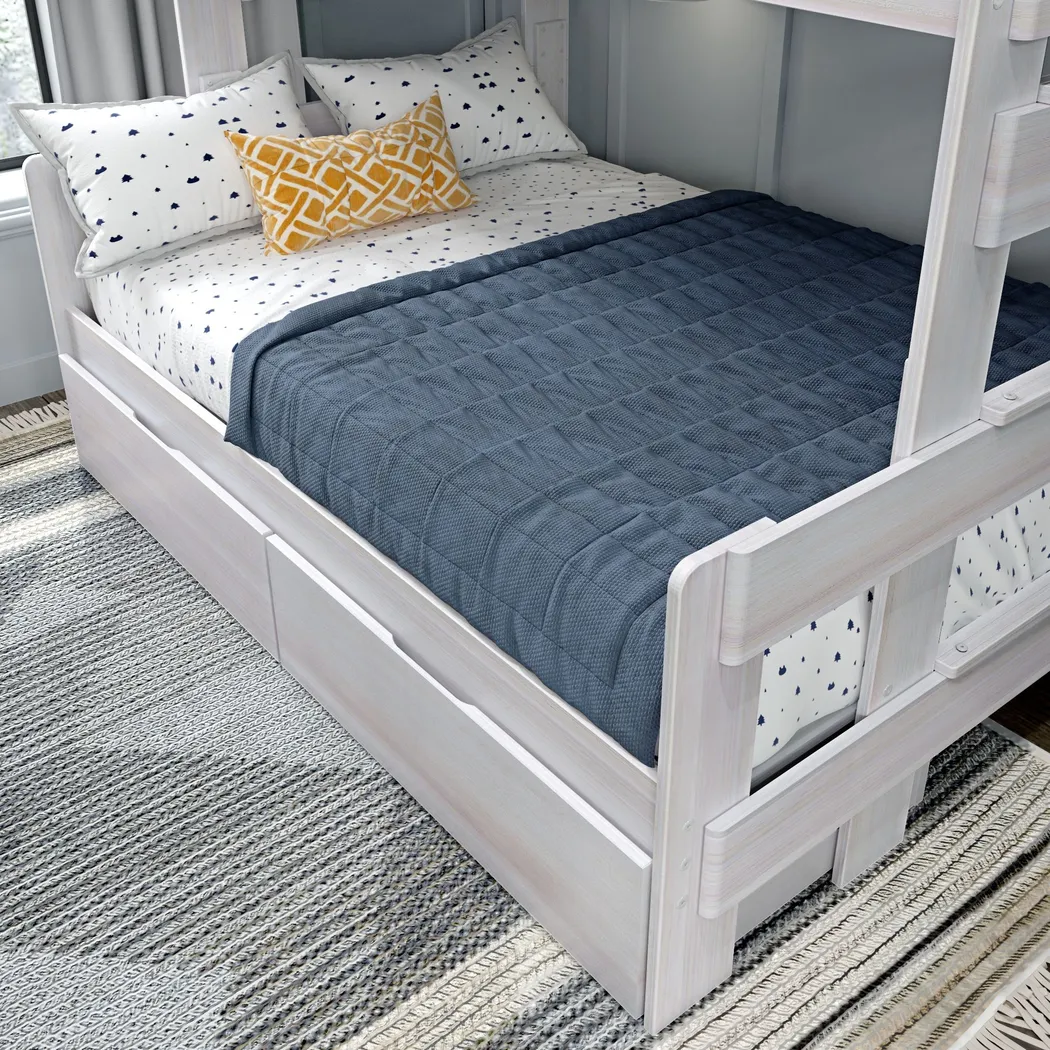 Kids Eastwick White Twin/Full Bunk Bed with Storage Drawers - Thumbnail - Image 4